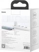 Комплект для швидкої зарядки Зарядний мережевий пристрій Baseus Super Si 25W Type-C 3A QC3.0+PD3.0 + Кабель Type-C to Type-C 3A 1m (TZCCSUP-L02) White - зображення 12