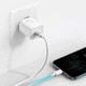 Комплект для быстрой зарядки Зарядное сетевое устройство Baseus Super Si 20W Type-C 3A QC3.0 + Кабель Type-C to Lightning 1m (TZCCSUP-B02) White - изображение 2