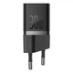 Комплект для швидкої зарядки Зарядний мережевий пристрій Baseus GaN5 Mini 30W Type-C QC3.0+PD3.0 + Кабель Type-C to Type-C 100W 1m (P10110902113-00) Black - зображення 3