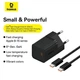 Комплект для швидкої зарядки Зарядний мережевий пристрій Baseus GaN5 Mini 30W Type-C QC3.0+PD3.0 + Кабель Type-C to Type-C 100W 1m (P10110902113-00) Black - зображення 15