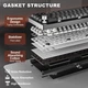 Беспроводная механическая игровая клавиатура с Hot-Swap YUNZII AL68 Black - изображение 6