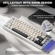 Беспроводная механическая игровая клавиатура с Hot-Swap YUNZII AL66 White - изображение 6