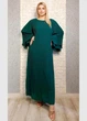 Сукня коктейльна плісе шифонова зелена Moda Italia L-XXL 21-303 - изображение 1