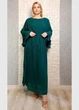Сукня коктейльна плісе шифонова зелена Moda Italia L-XXL 21-303 - изображение 5