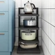 Напольная кухонная этажерка – стеллаж для хранения кастрюль Kitchen Shelf For Storing Pots - изображение 1