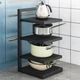 Напольная кухонная этажерка – стеллаж для хранения кастрюль Kitchen Shelf For Storing Pots - изображение 2