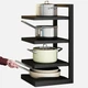 Напольная кухонная этажерка – стеллаж для хранения кастрюль Kitchen Shelf For Storing Pots - изображение 3