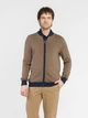 Кофта трикотажна чоловіча коричневого кольору на блискавці Arber Zipper-cardigan N-AVT-29 S зріст 4 коричневий (M10.02.09.511) - зображення 1