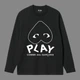 Лонгслив Comme Des Garcons Play 10005 черного цвета, размер L - изображение 1