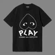 Футболка Comme Des Garcons Play 10001 чорного кольору, розмір S - зображення 1
