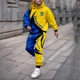 Спортивний костюм чоловічий Яскраво прапор XS жовто-синій - изображение 2