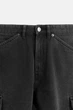 Шорти карго джинсові Zara 30 чорний 1538/469/800 - изображение 8