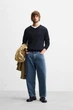 Джинси вільного крою Zara Wide Tapered 30 синій 9942/330/427 - зображення 1