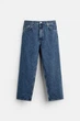 Джинси вільного крою Zara Wide Tapered 30 синій 9942/330/427 - зображення 6