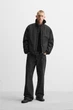 Куртка Zara водовідштовхуюча чорний 3833/411/800 S - изображение 3