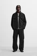 Штани карго Zara Relaxed Fit 32 чорний 6786/301/800 - изображение 1