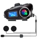 Мотогарнитура для шлема Rider BT5.3 Q58 Max Bluetooth с водонепроницаемым динамиком с подсветкой RGB - изображение 1