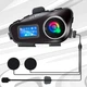 Мотогарнитура для шлема Rider BT5.3 Q58 Max Bluetooth с водонепроницаемым динамиком с подсветкой RGB - изображение 7