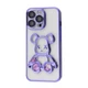 Чохол силіконовий "Ведмедик" VVave Shining Bear Case для Apple iPhone 13 Pro purple - зображення 1