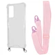 Чехол с ремешком WAVE Clear Case with Strap для Xiaomi Redmi Note 11 Pro/Redmi Note 12 Pro 4G pink sand - изображение 1