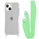 Чохол з ремінцем WAVE Clear Case with Strap для Apple iPhone 15 green - зображення 1