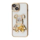 Чехол силиконовый "Мишка" VVave Shining Bear Case для Apple iPhone 14 gold - изображение 1