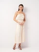 Платье женское Zara 4387/223 XL Бежевое (04387223307052) - изображение 3