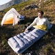 Спальник с натуральным пухом Naturehike CW400 NH18C400-D, р-р L, желто-серый - изображение 2