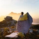Спальник с натуральным пухом Naturehike CW400 NH18C400-D, р-р L, желто-серый - изображение 3