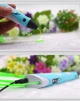 Детская 3D Pen-3 ручка для рисования пластиком 3D PEN 7497 с LCD-дисплеем с трафаретами - изображение 6