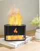 Ультразвуковий зволожувачем повітря Docsal Flame, Aroma Diffuser 9034 соляна лампа з імітацією полум'я 4 кольори нічника - зображення 8