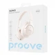 Накладні Бездротові Bluetooth Навушники Proove Silence with ANC з мікрофоном |300 mAh, 25h, Type-С|Beige - зображення 8