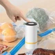 Маленький портативний вакууматор для продуктів Vacuum побутовий вакуумний пакувальник для їжі, 11х5.3 см, білий "G" (100836750) - зображення 4