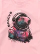 Футболка дитяча Dubhumans Spacy Capy Mood (Капібара) Ніжно рожева M (134-140 см) (CAPSP-TK-SP-M) - зображення 2