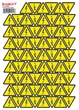 Самоклеющаяся этикетка 50x50x50мм знак Молния желтый (на листе 62шт) [s053302] E.NEXT e.sticker.lightning.50 - изображение 2