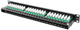 Patch panel Lanberg 48 port 1U 19" Cat.5e RAL9004 (PPU5-1048-B) - obraz 5