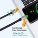 Кабель WUW-X207 USB, Type-C, Lightning, 65W, 1m, black - изображение 4