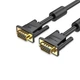 Кабель Vention VGA(3+6) Male to Male Cable with ferrite cores 5M Black (DAEBJ) - зображення 1
