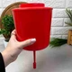 Рукомийник пластиковий з кришкою 2,5 л (червоний) - зображення 7