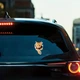 Наклейка для автомобиля/мотоцикла "Рыжий кот" самоклеящаяся 1 шт. 15*10.94 см. Оранжевый с черным - изображение 6