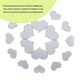 Дзеркальний декор акриловий Sticker Wall самоклеючий Сріблястий 18шт (D) SW-00002524 - зображення 6