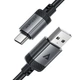 Кабель ACEFAST C20-04 USB-A to USB-C aluminum alloy charging data cable Black (6974316283782) - изображение 4