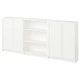 Комод комбінований відкриті полиці/двері 240х106 см BILLY/OXBERG IKEA 194.835.88 білий - зображення 1