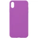 Чохол Silicone Case Full Protective (AA) NO LOGO для Apple iPhone X / XS (5.8") Фіолетовий / Grape - изображение 1