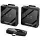 Беспроводной двойной петличный микрофон Vention USB-C 2-Pack Wireless Lavalier Black (NCBB0) - изображение 1