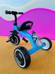 Дитячий триколісний велосипед для хлопчика Turbo Trike зі світловими ефектами блакитний LD - зображення 4