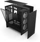 Obudowa NZXT H5 Flow RGB Compact Mid-Tower ATX Case with RGB Fans- All Black (CC-H52FB-R1) - obraz 6