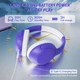 Геймерська бездротова (Bluetooth + 3,5mm) гарнітура Attack Shark G300 (вага 210 гр) Purple/Фіолетові (G300P) - изображение 4