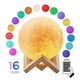 Настольный 3D светильник ночник Луна Moon Lamp 12 см с пультом 16 RGB цветов (AS-172031) - изображение 1