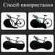 Чехол для велосипеда / велочехол для перевозки или хранения универсальный Bicycle Cover черный (GS-176573) - изображение 6